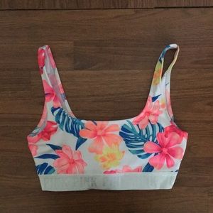 Women’s floral PINK sports bra